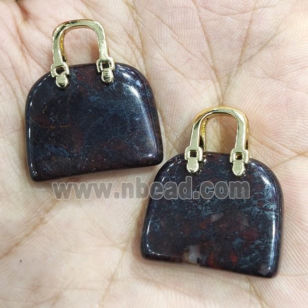 Poppy Jasper bag pendant