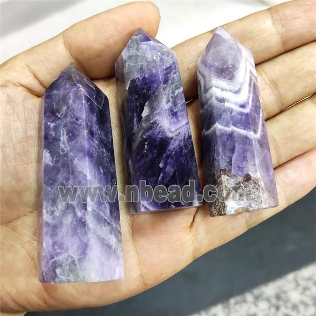 Natural Dogtooth Amethyst Tower Purple Undrilled