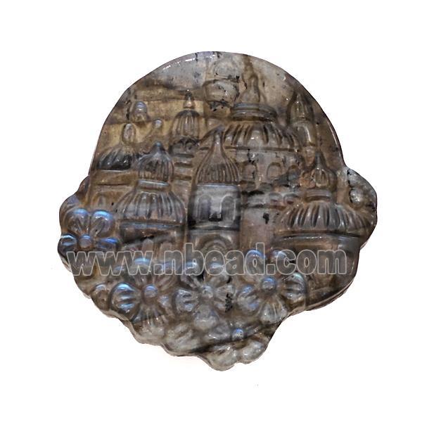 Tale Castle Charms Labradorite Pendant