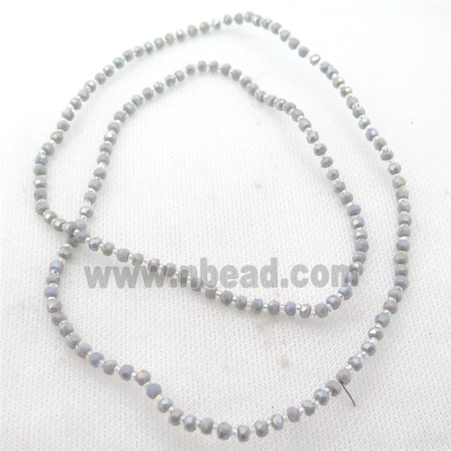Jadeite Glass Beads, faceted rondelle