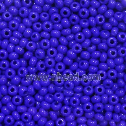 Royalblue Glass Seed Beads Rondelle A-Grade