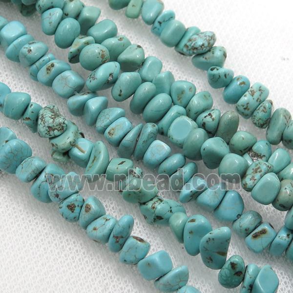 Magnesite Turquoise chip beads