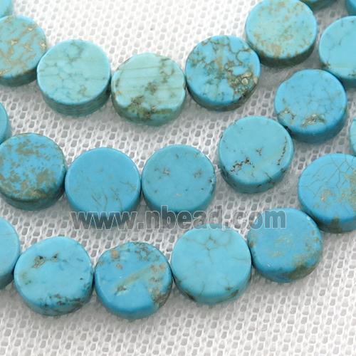 Magnesite Turquoise circle beads