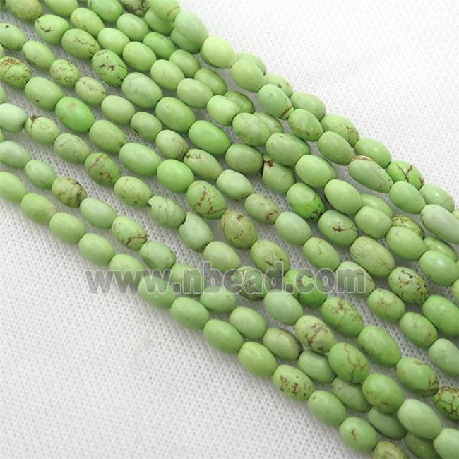 lemon Magnesite Turquoise rice beads