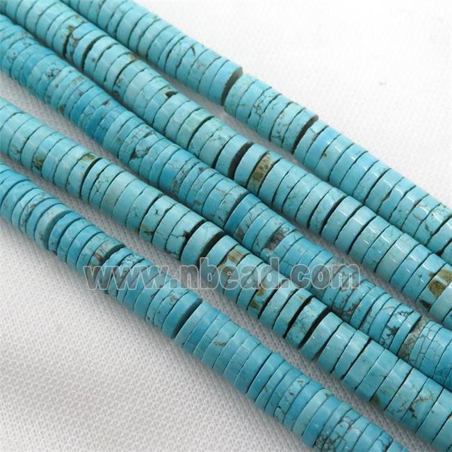 blue Magnesite Turquoise heishi beads