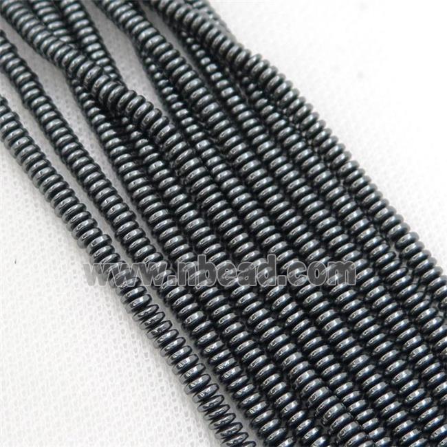 black Hematite heishi beads
