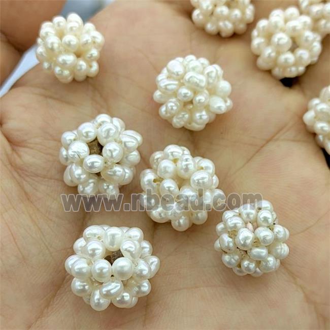 White Pearl Beads Ball Round