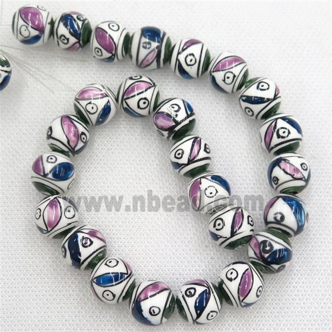 round Oriental Porcelain beads