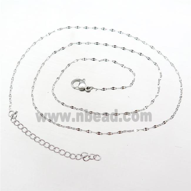 Raw Stainless Steel Necklace Chain