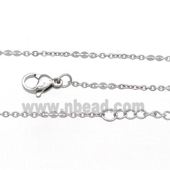 Raw Stainless Steel Necklace Chain