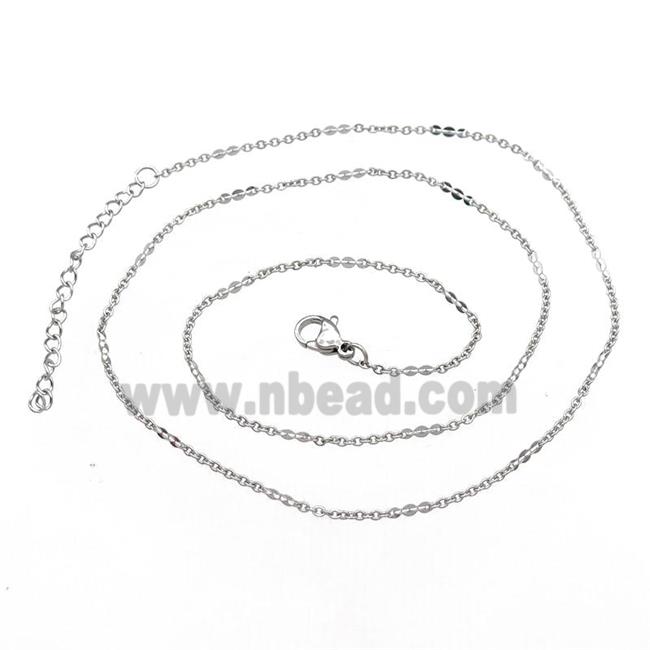 Raw Stainless Steel Necklace Chain