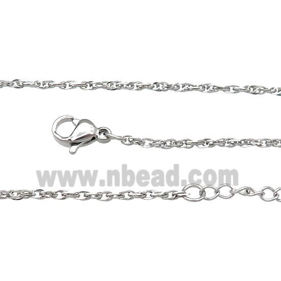 Raw Stainless Steel Necklace Chain