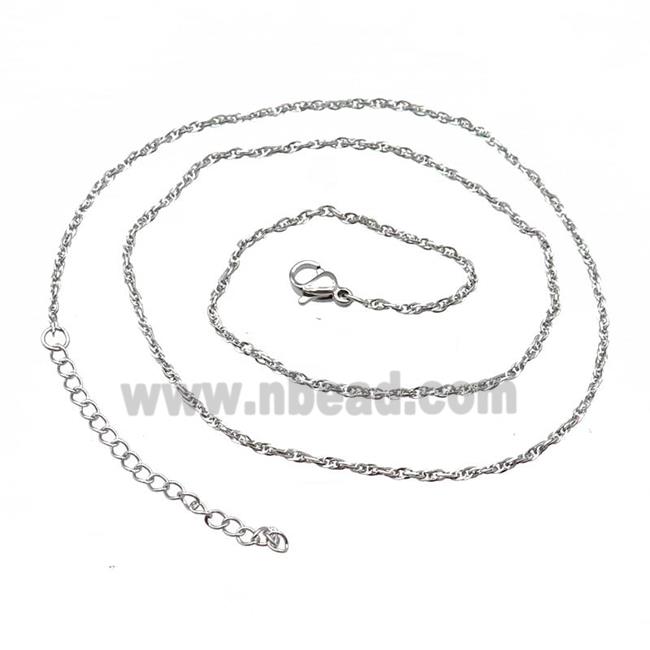 Raw Stainless Steel Necklace Chain