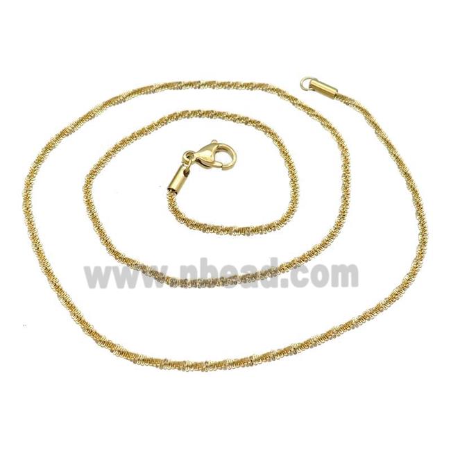 Stainless Steel Necklace Chain Gold Plated