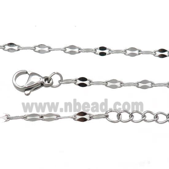 Raw Stainless Steel Necklace Chain