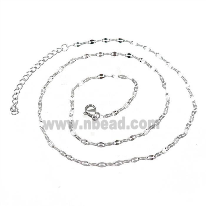 Raw Stainless Steel Necklace Chain