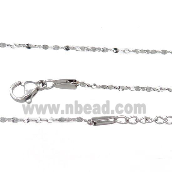 Raw Stainless Steel Necklace Chain