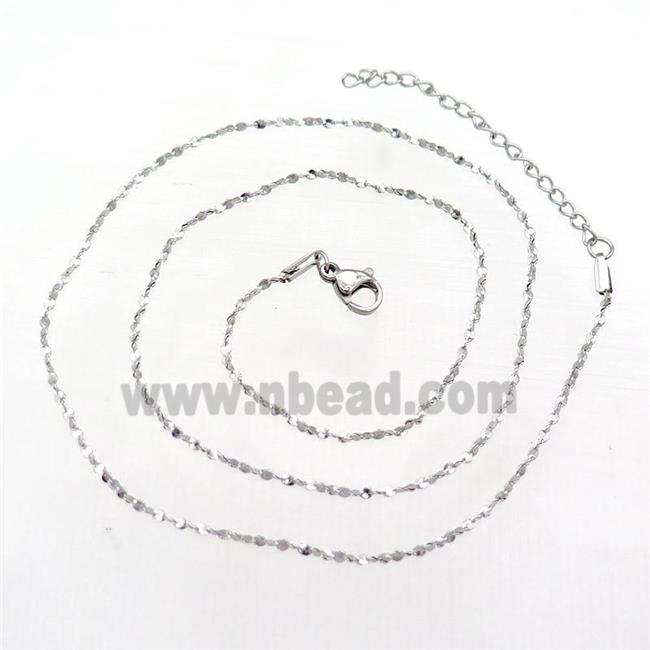Raw Stainless Steel Necklace Chain