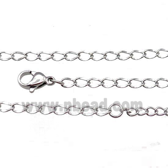 Raw Stainless Steel Necklace Chain