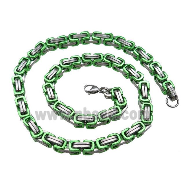 Raw Stainless Steel Necklace