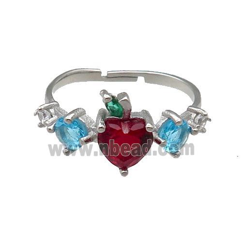 Stainless Steel Ring Heart Raw