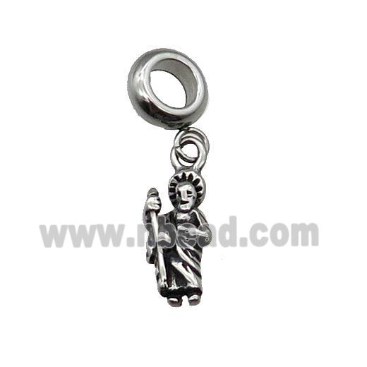 Stainless Steel Pendant Antique Silver