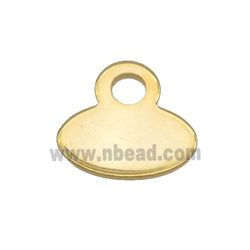 Stainless Steel Pendant Gold Plated