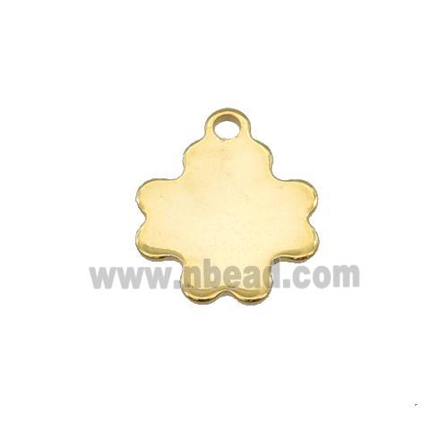 Stainless Steel Cross Pendant Gold Plated