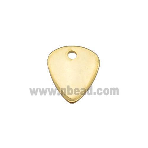 Stainless Steel Teardrop Pendant Gold Plated