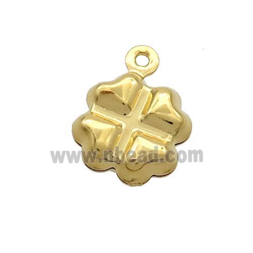 Stainless Steel Clover Pendant Gold Plated