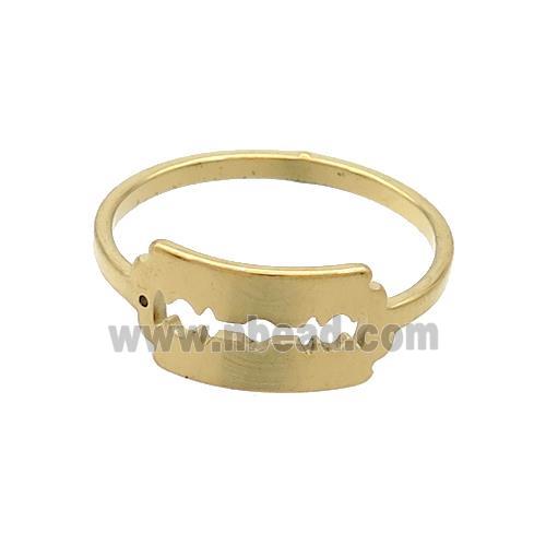 Stainless Steel Rings Gold Plated