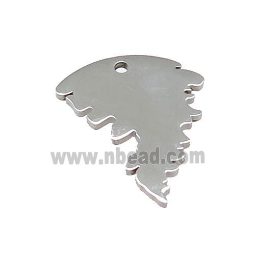 Raw Stainless Steel Pendant