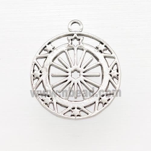Raw Stainless Steel Pendant Celestial Star