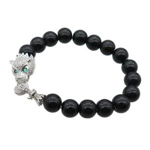 black Onyx Bracelets, stretchy, approx 10mm