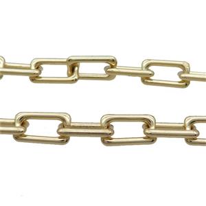 Copper Chain Gold Plated, approx 12-21mm