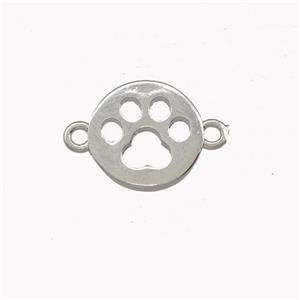 Copper Paw Connector Platinum Plated, approx 12mm