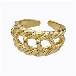 Copper Rings Gold Plated, approx 12mm, 18mm dia