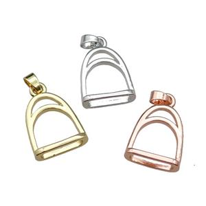 copper cage pendant mixed, approx 17-20mm