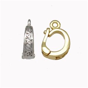 Copper Clasp Bail Mixed, approx 7-9mm