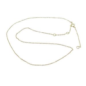 Copper Necklace Chain Gold Plated, approx 1.2mm, 42-47cm length