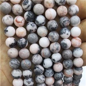 Pink Zebra Jasper Beads Smooth Round, approx 6mm dia