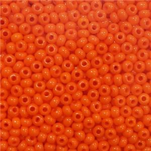 Orange Glass Seed Beads Rondelle A-Grade, approx 2mm, 3500pcs