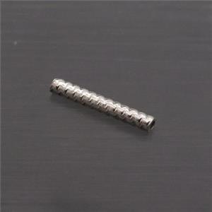 Sterling Silver Column Beads, approx 1.5x10mm