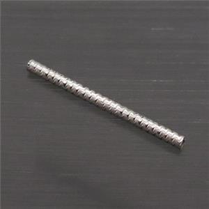 Sterling Silver Column Beads, approx 1.5x20mm