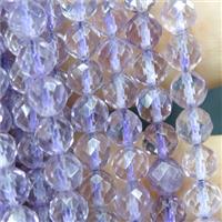 lt.purple Amethyst Beads, faceted round, approx 8mm dia