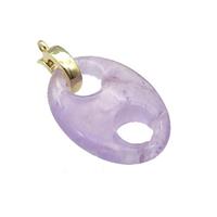 Amethyst Pignose Pendant, approx 18-25mm