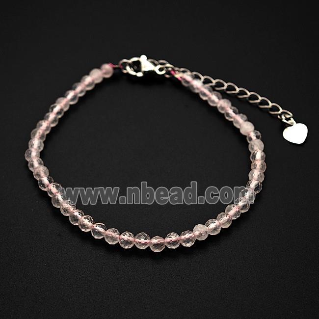 gemstone bracelet, faceted round