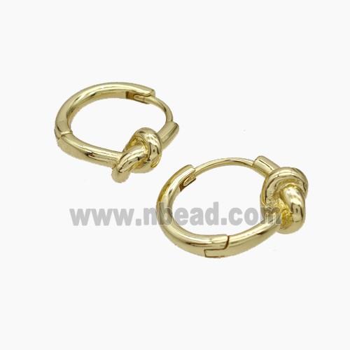 Copper Hoop Earrings Gold Plated