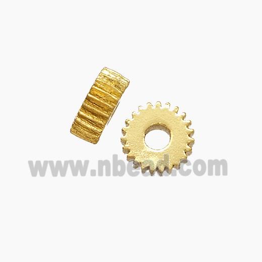 Copper Heishi Spacer Beads Gold Plated