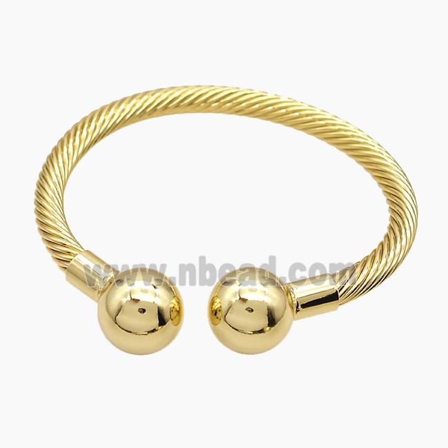 Copper Bangle Gold Plated